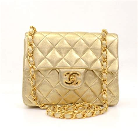 vintage chanel gold bag|pictures of old Chanel purses.